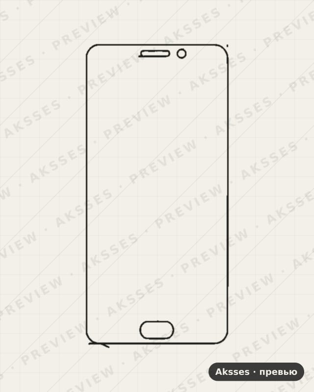 Лекало для Meizu M6 Note, Front Full