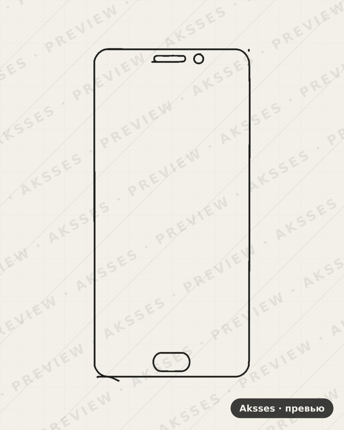 Лекало для Meizu M6 Note, Front Full