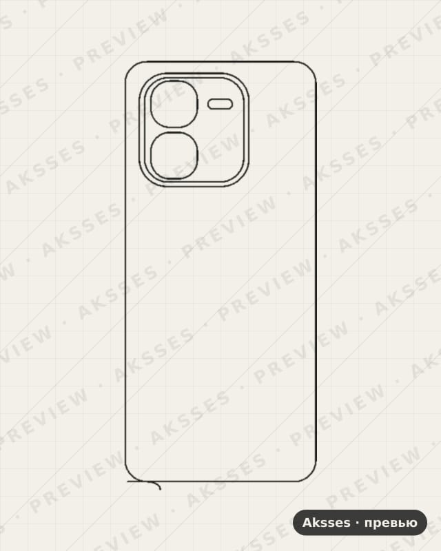 Лекало для Vivo iQOO Z9x, Back