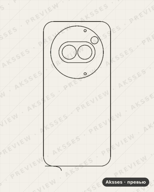 Лекало для Nothing Phone (2a), 2a, Back