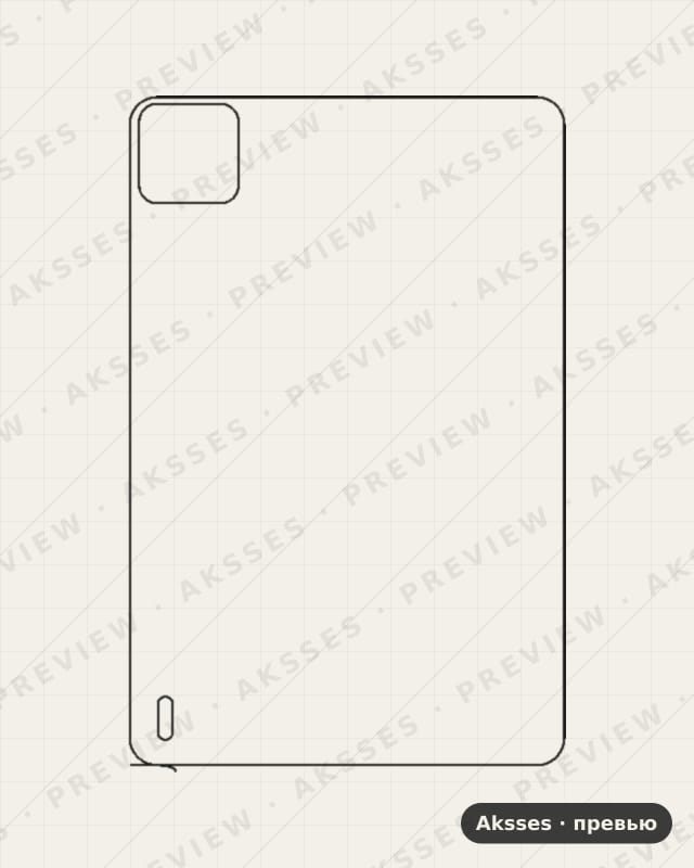 Лекало для Mi Pad 6 Pro 11, Back, Clear