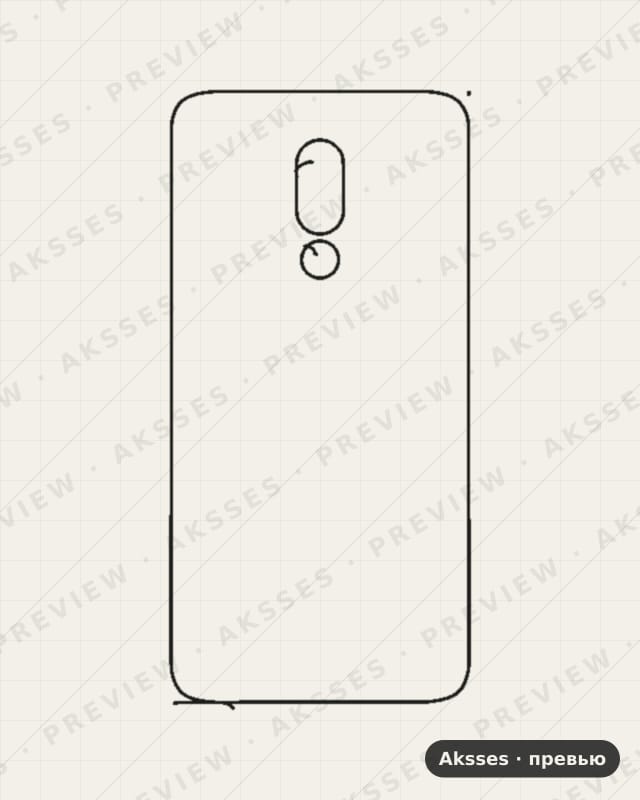 Лекало для Meizu 16, Back Cover