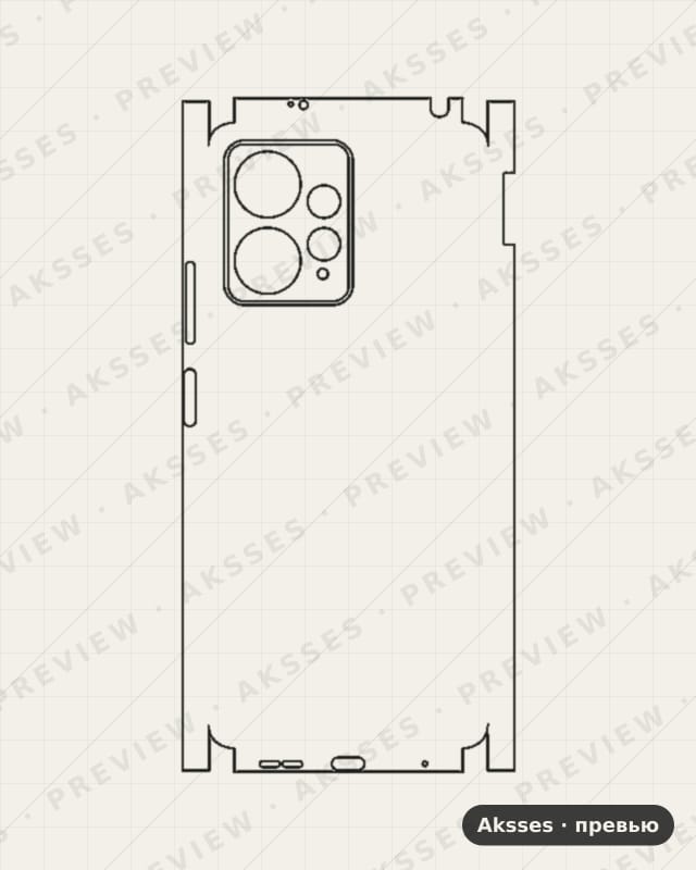 Лекало Redmi Note 12 4G для - SERIES Note 12 4G, All Inclusive, Clear