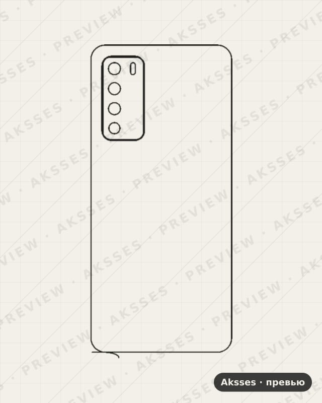 Лекало для Honor Play 4, Back