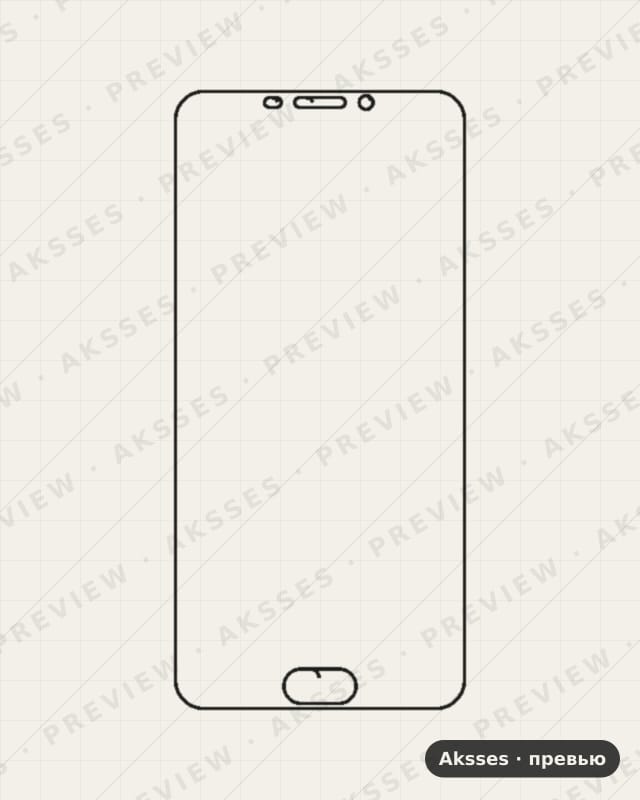 Лекало для Meizu M5 Note, Front Shell