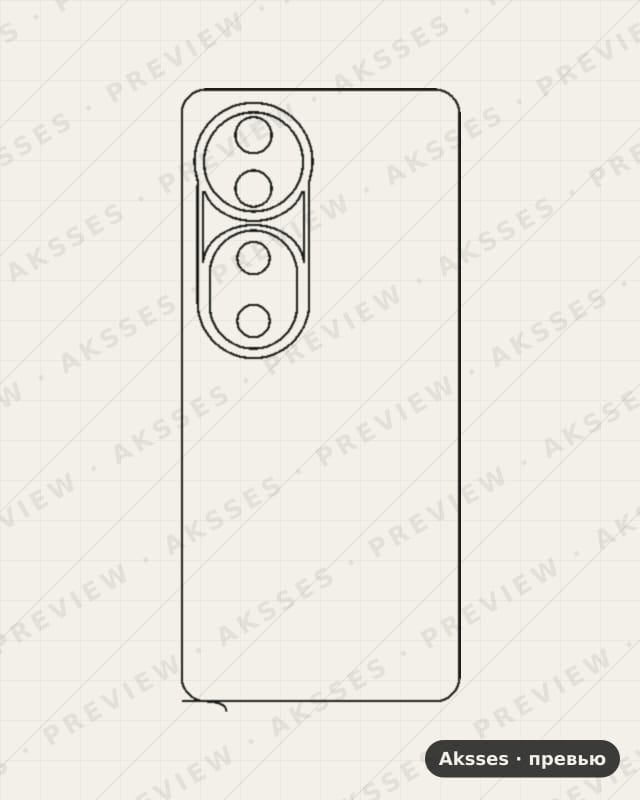 Лекало для Vivo S19, Back
