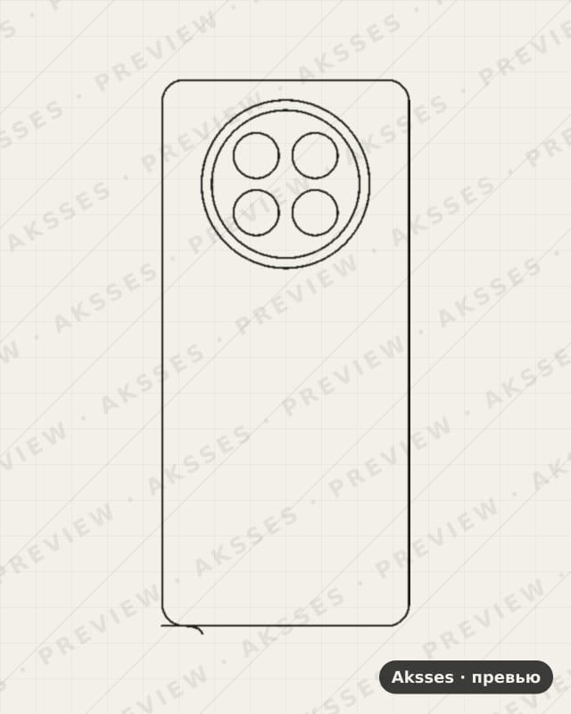 Лекало для Realme 12X, Back