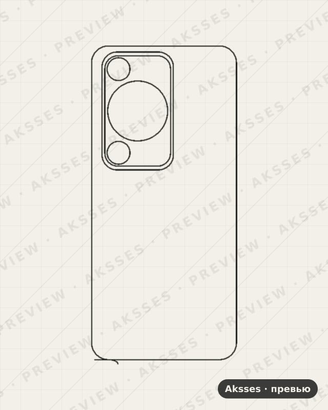 Лекало для Huawei Enjoy 70S, Back