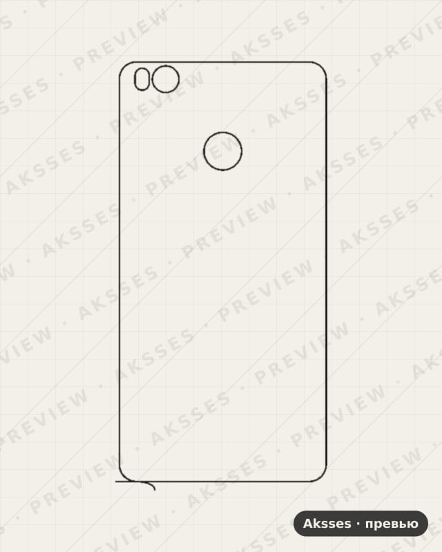 Лекало для Xiaomi Mi 4S, Back