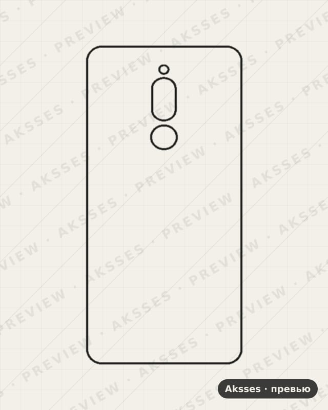Лекало для Meizu M6T, Back