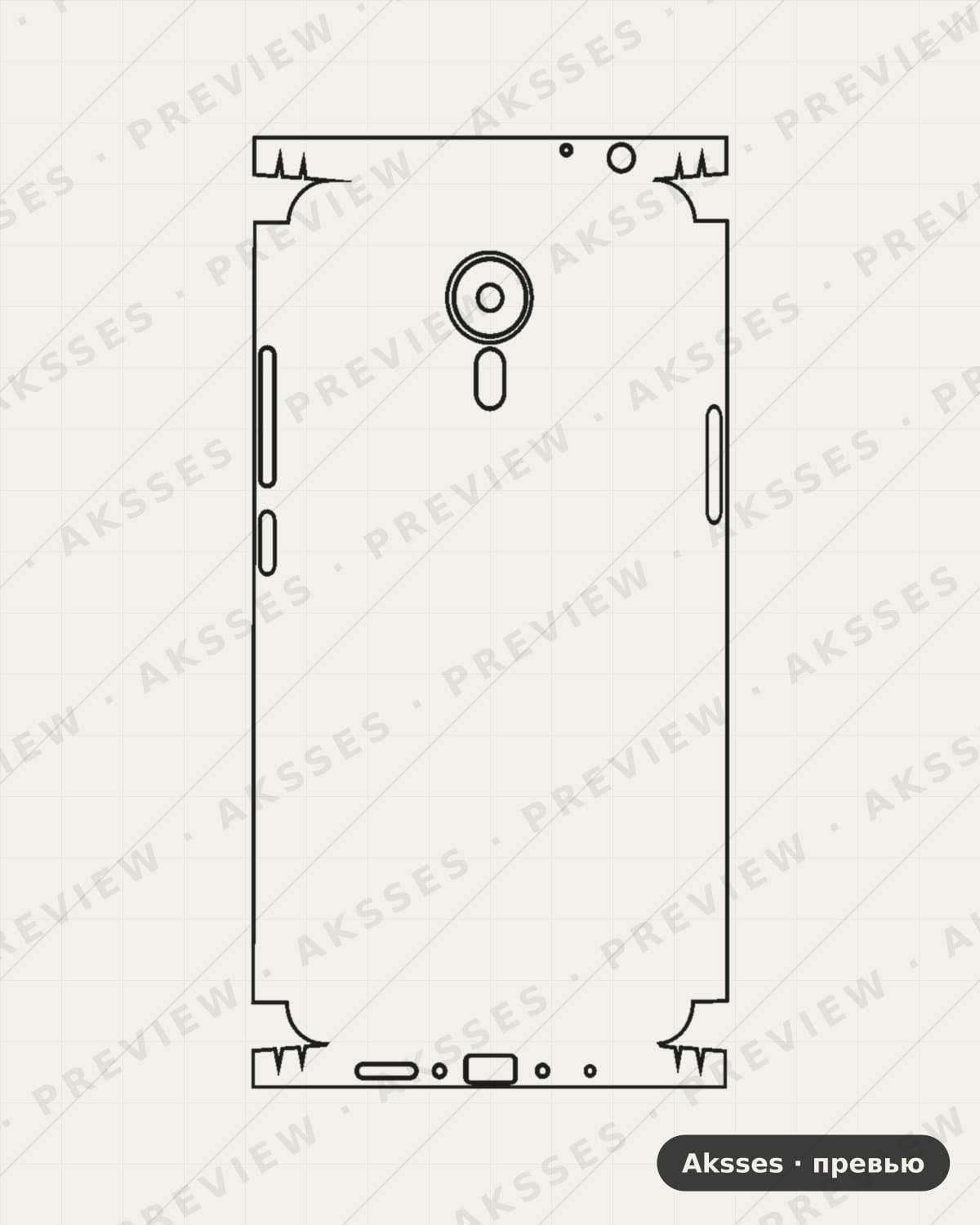 Лекало для Meizu MX5, All Inclusive