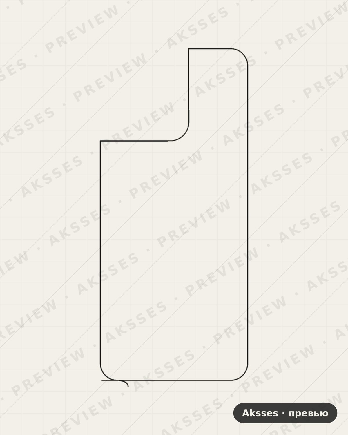 Лекало для Honor Play 60 Plus, Back, Transparent