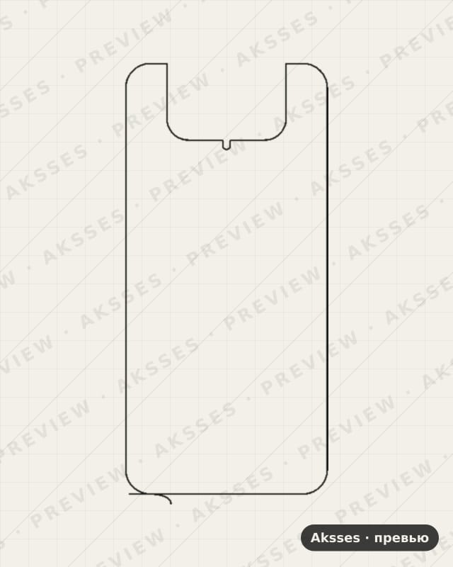 Лекало для Asus Zenfone 8 Flip, Back