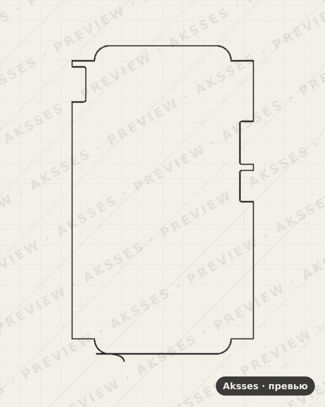 Лекало для Honor X6b, Front Cover
