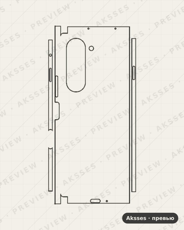 Лекало для Samsung Galaxy Z Fold 6, All Inclusive, Clear