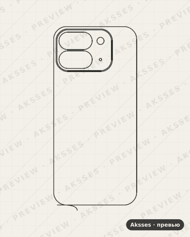 Лекало для Google Pixel 9 Pro Fold, Back
