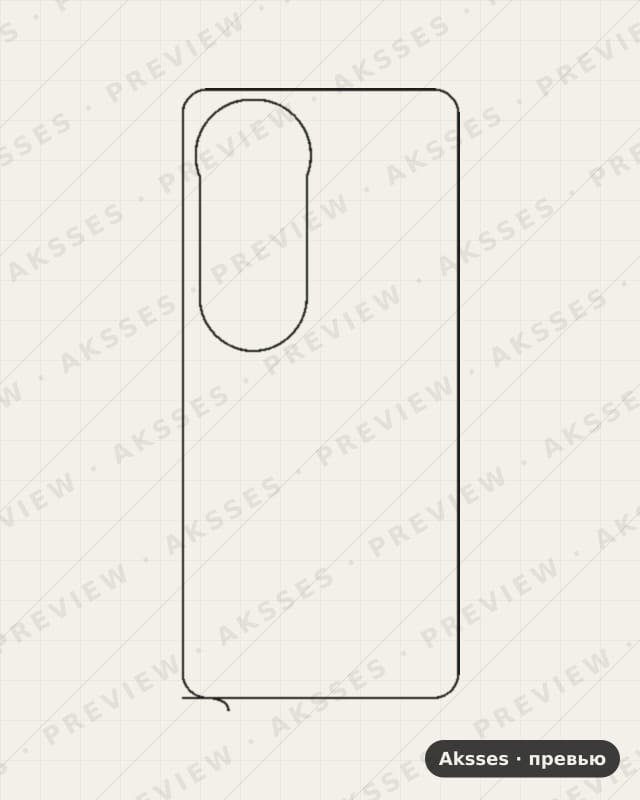 Лекало для Vivo V40 Pro, Back, Clear