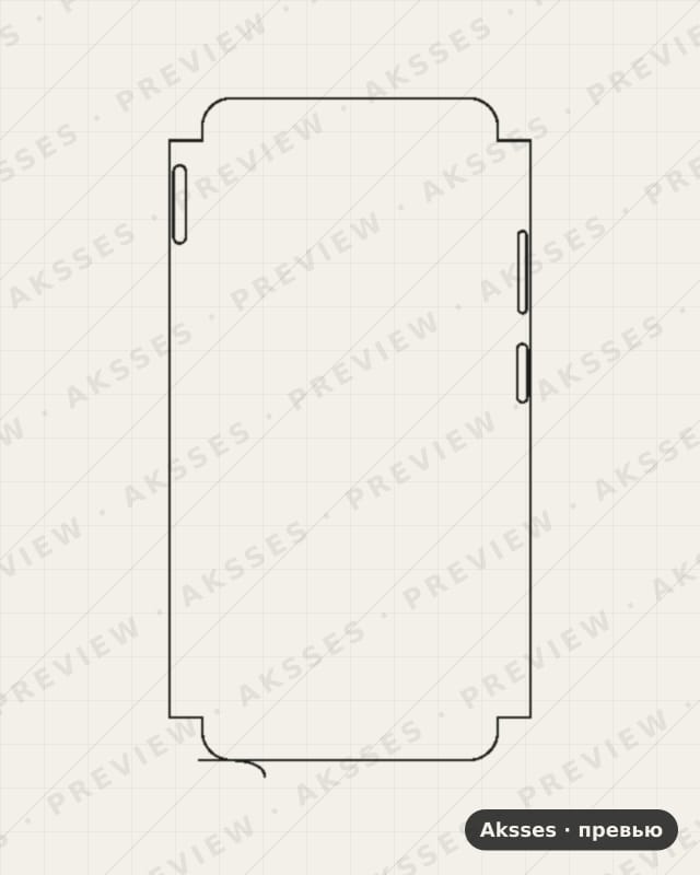 Лекало для A-ser. OPPO A3x 5G, Front Cover