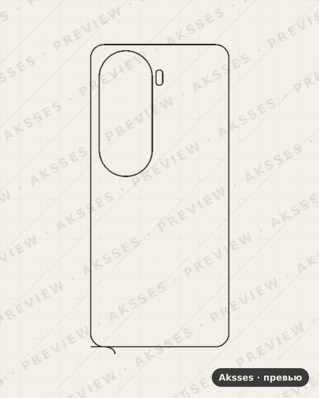 Лекало для Vivo iQOO Z9s 5G, Back, Clear