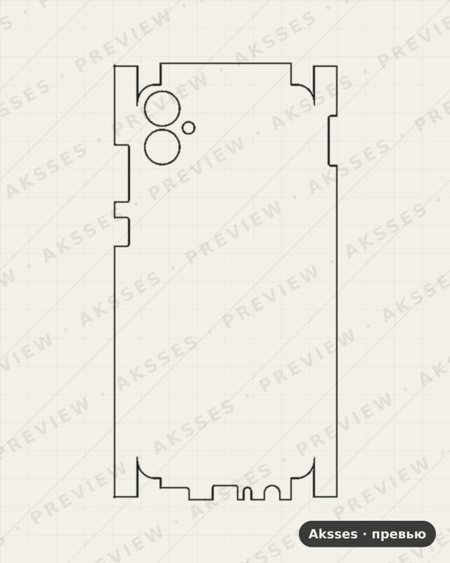 Лекало для Samsung Galaxy A05, All Inclusive, Clear