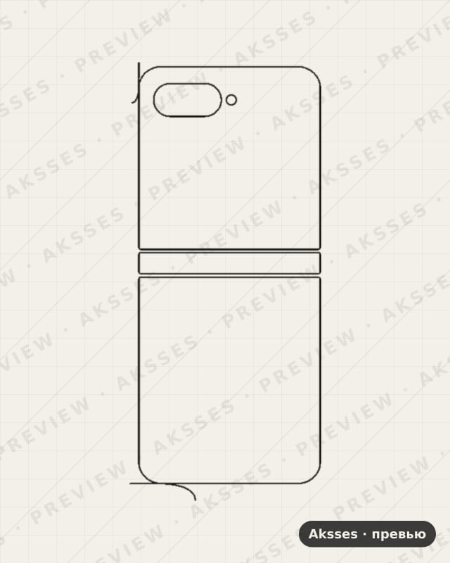 Лекало для Motorola Razr 50, Back