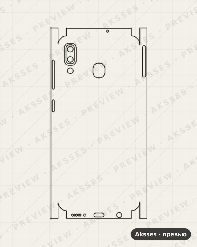 Лекало для Samsung Galaxy M10S, All Inclusive