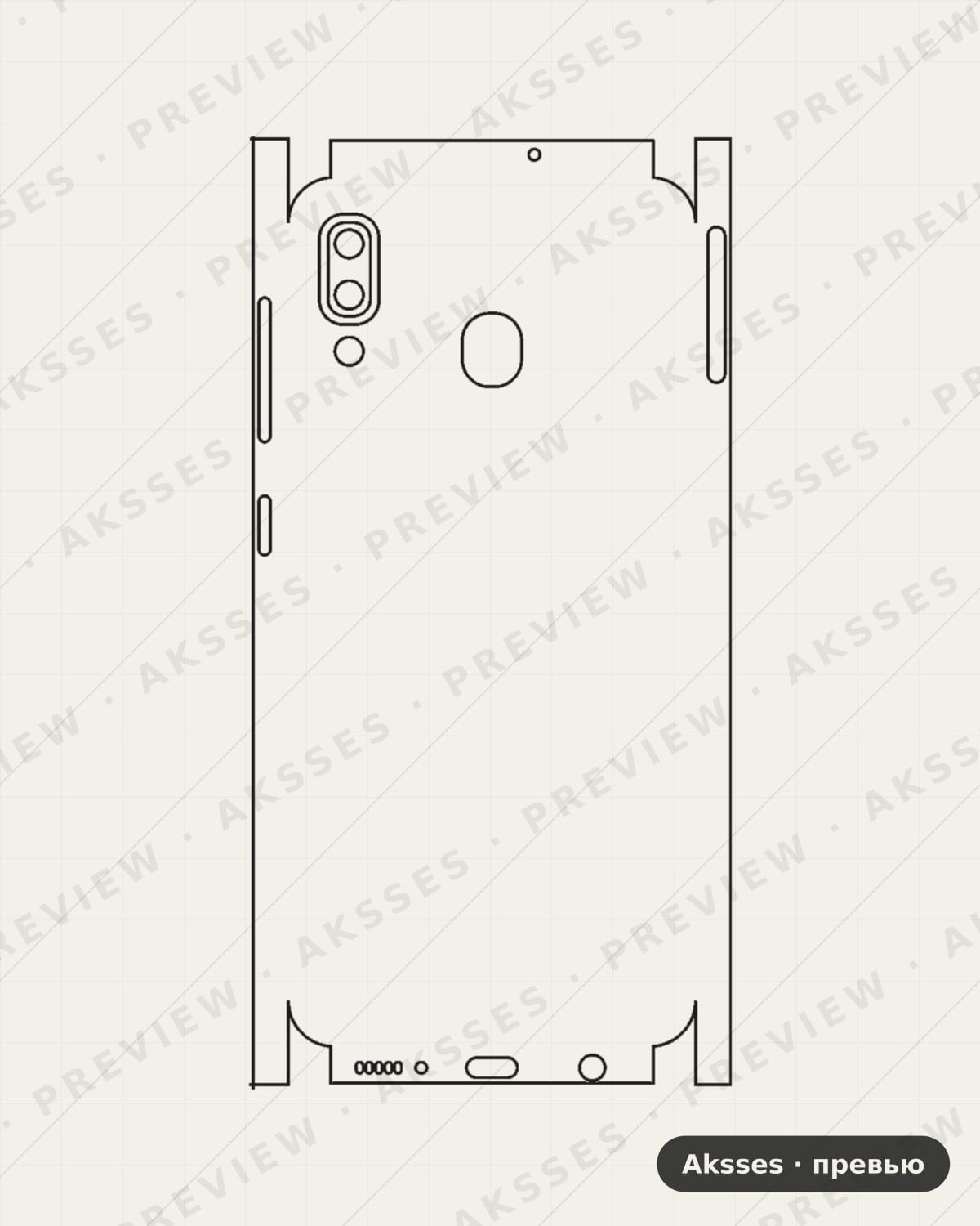 Лекало для Samsung Galaxy M10S, All Inclusive