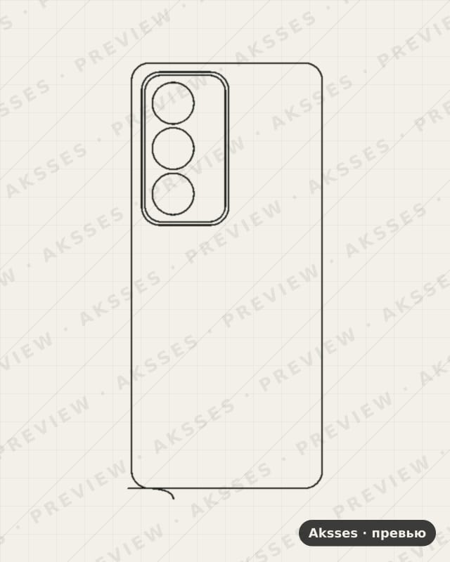 Лекало для A-ser. OPPO A80 5G, Back