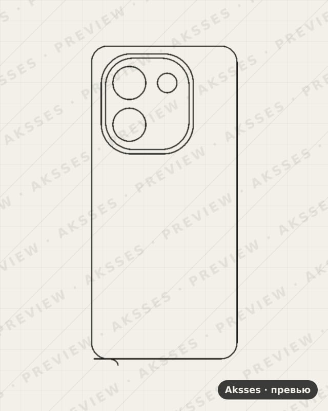 Лекало для Vivo T3 Pro, Back