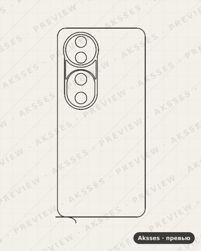 Лекало для Vivo T3 Ultra, Back
