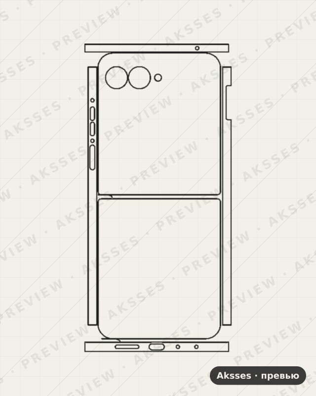 Лекало для Motorola Razr Plus 2024, All Inclusive