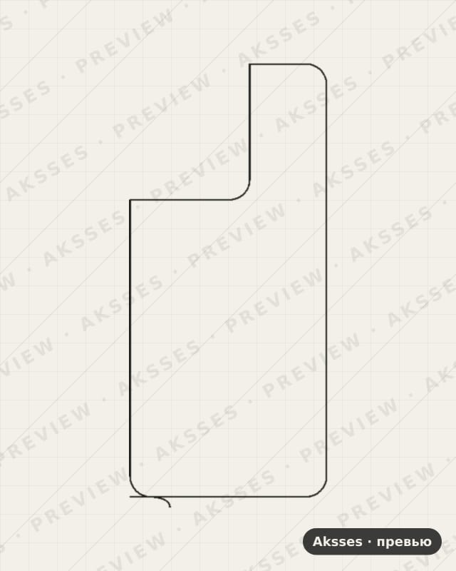 Лекало для Motorola Edge 50 Neo, Back, Transparent