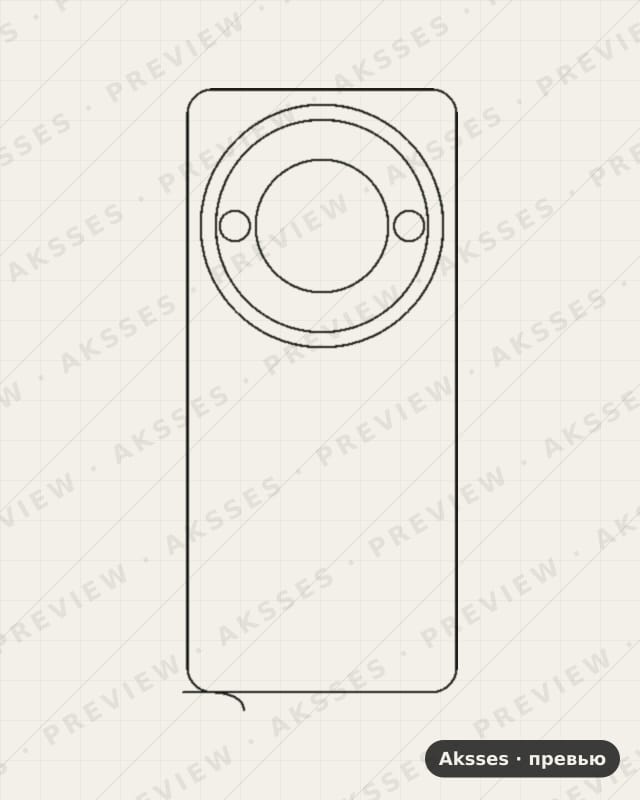 Лекало для Nubia Focus 5G, Back