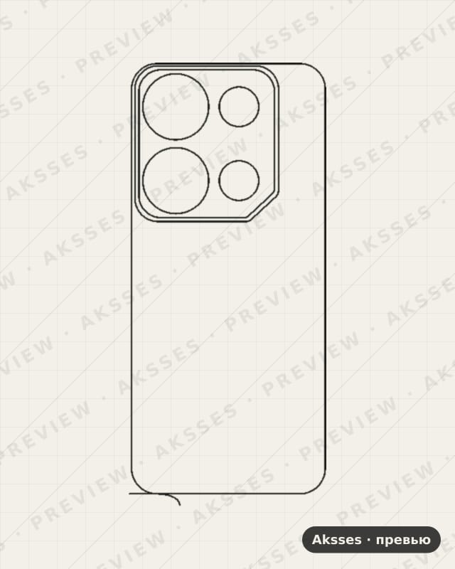 Лекало для Itel P65, Back