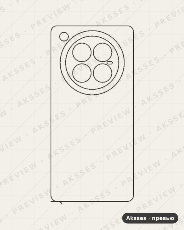 Лекало для Zero-ser. Infinix Zero 40 5G, Back