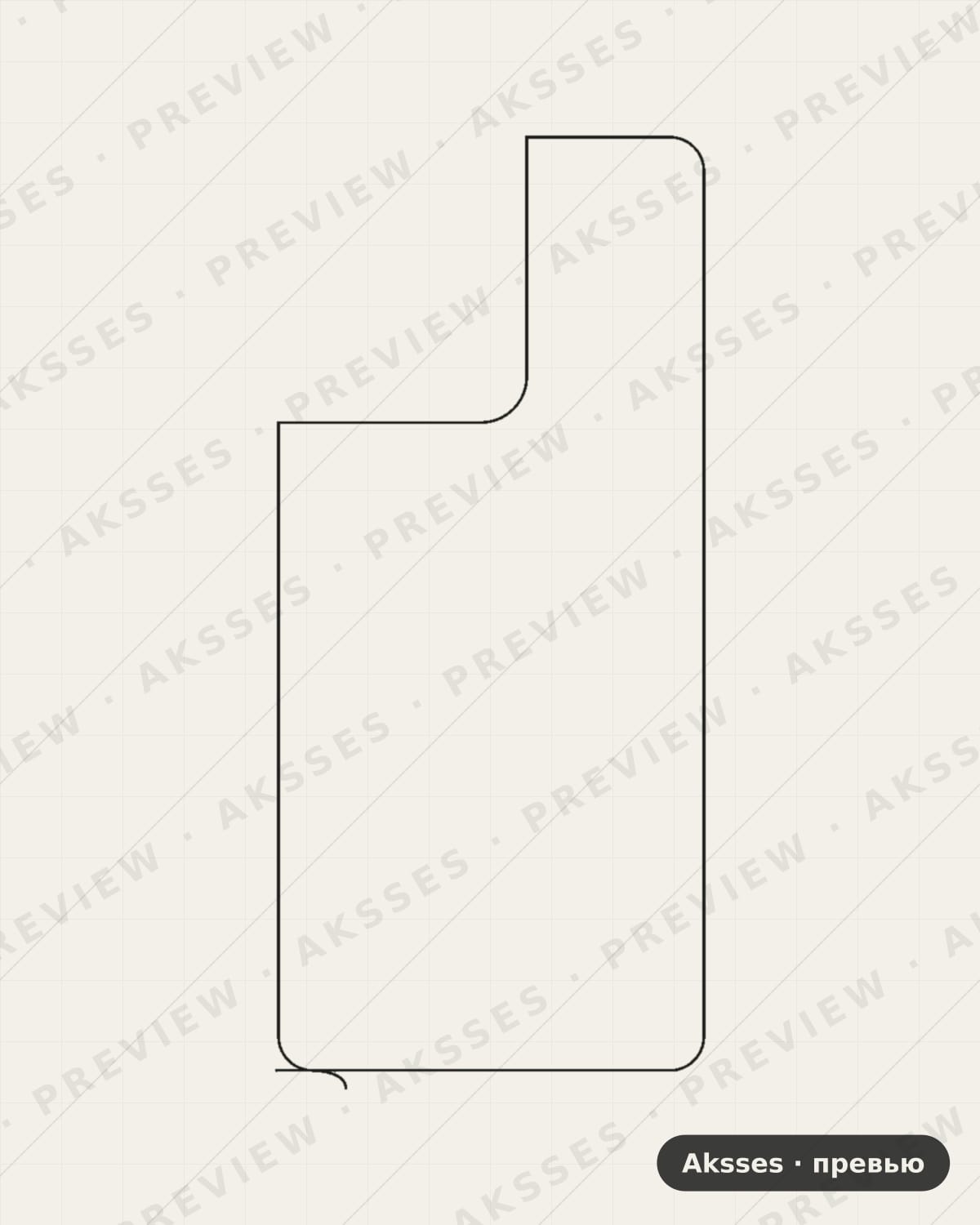 Лекало для Motorola G75, Back