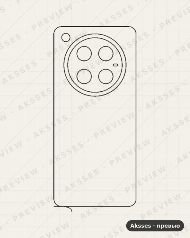 Лекало для Zero-ser. Infinix Zero 40, Back