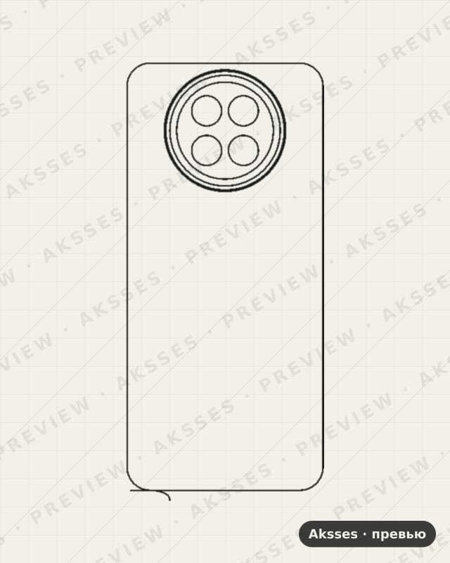 Лекало для Xiaomi Mi 14 Civi, Back
