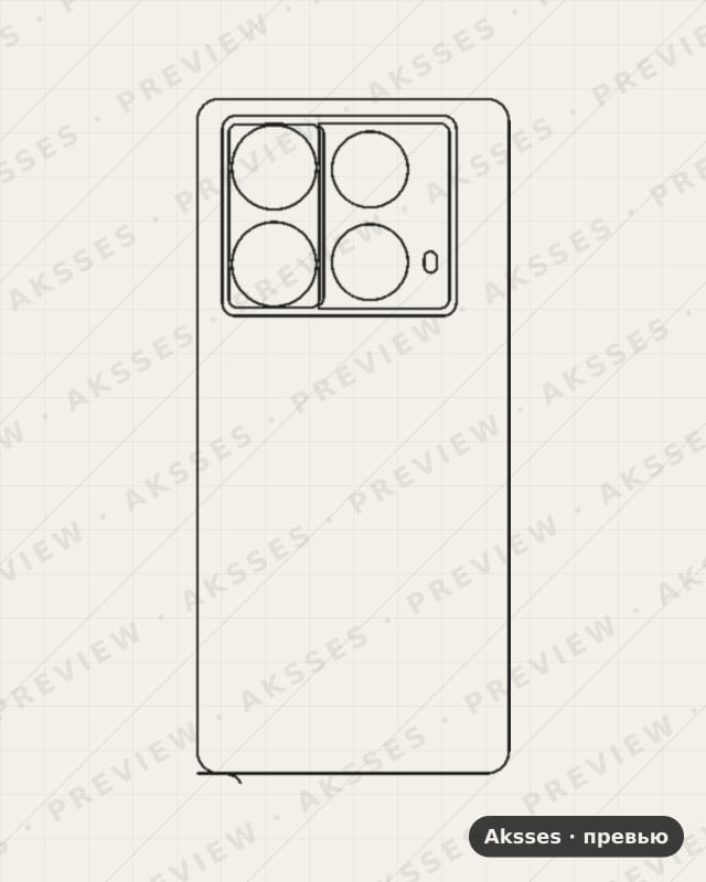 Лекало для Note-ser. Infinix Note 40S, Back