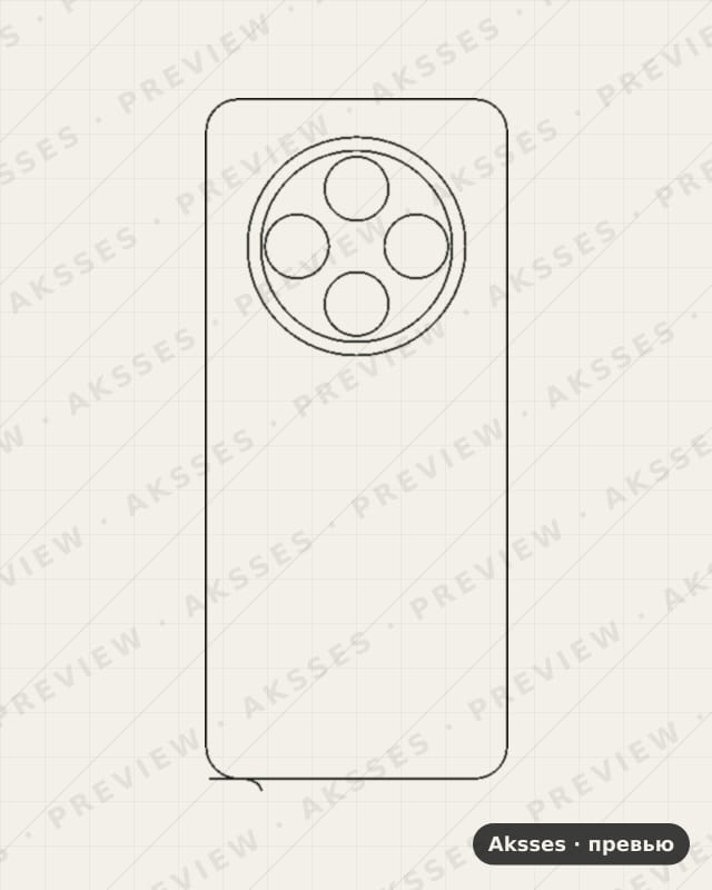 Лекало для ser. TECNO Spark 30 4G, Back