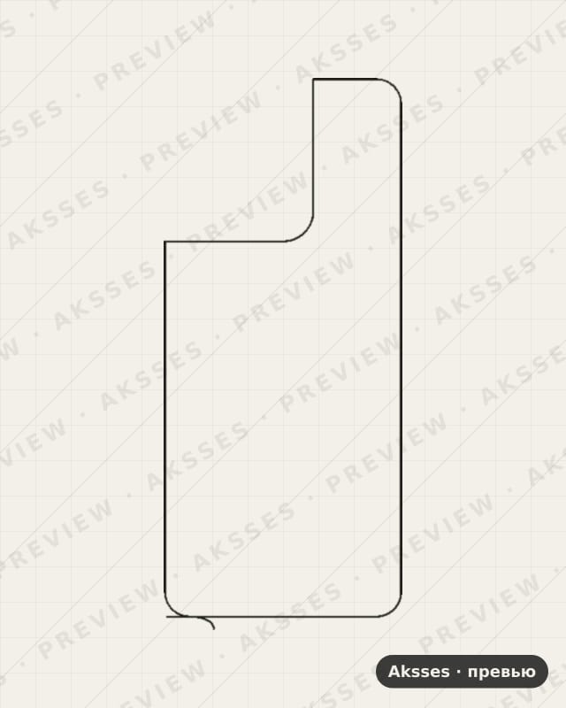 Лекало для Itel A05s, Back, Transparent