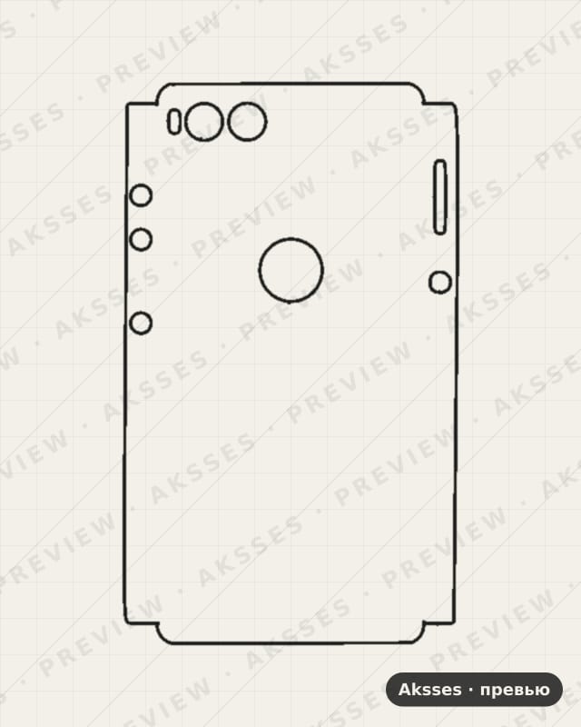 Лекало Nuts R1 для Smartisan R1, Half Cover