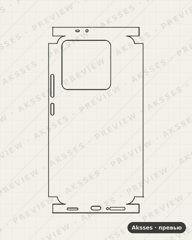 Лекало для Xiaomi Mi 14T Pro, All Inclusive, Clear