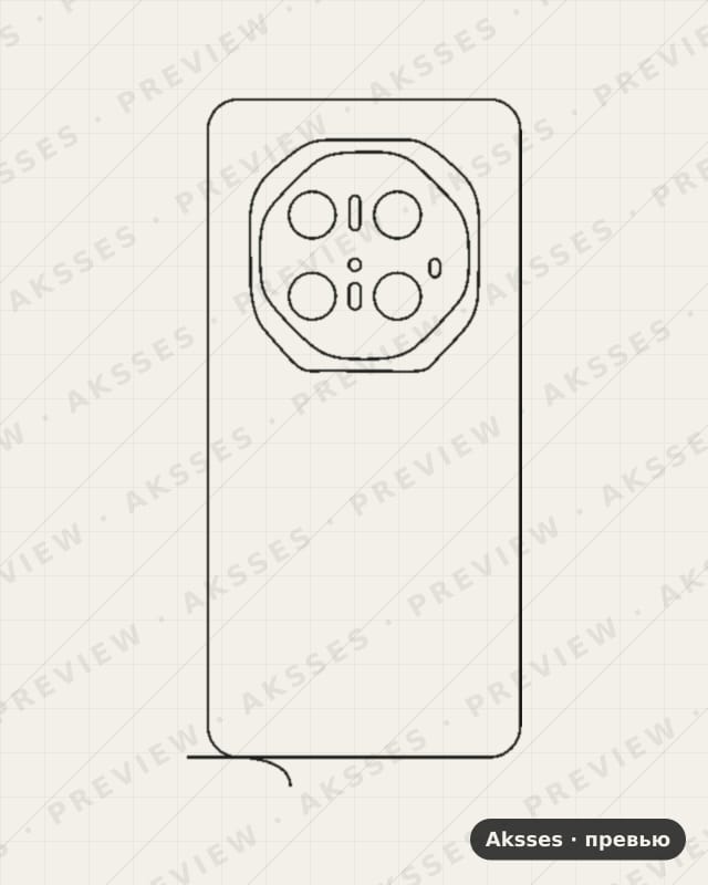 Лекало для Huawei Mate 70 Rs Ultimate, Back