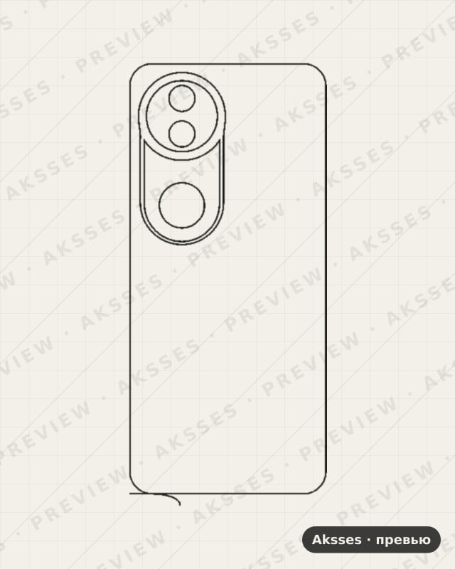 Лекало для Vivo S20, Back