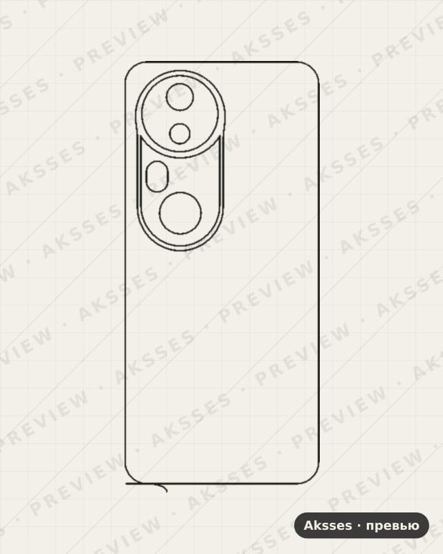 Лекало для Vivo S20 Pro, Back