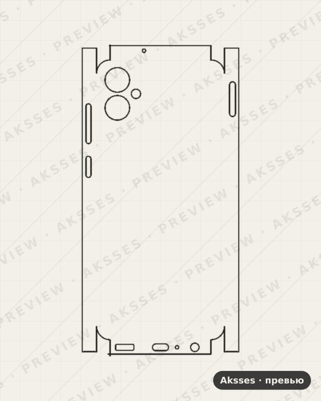 Лекало для Samsung Galaxy M05, All Inclusive