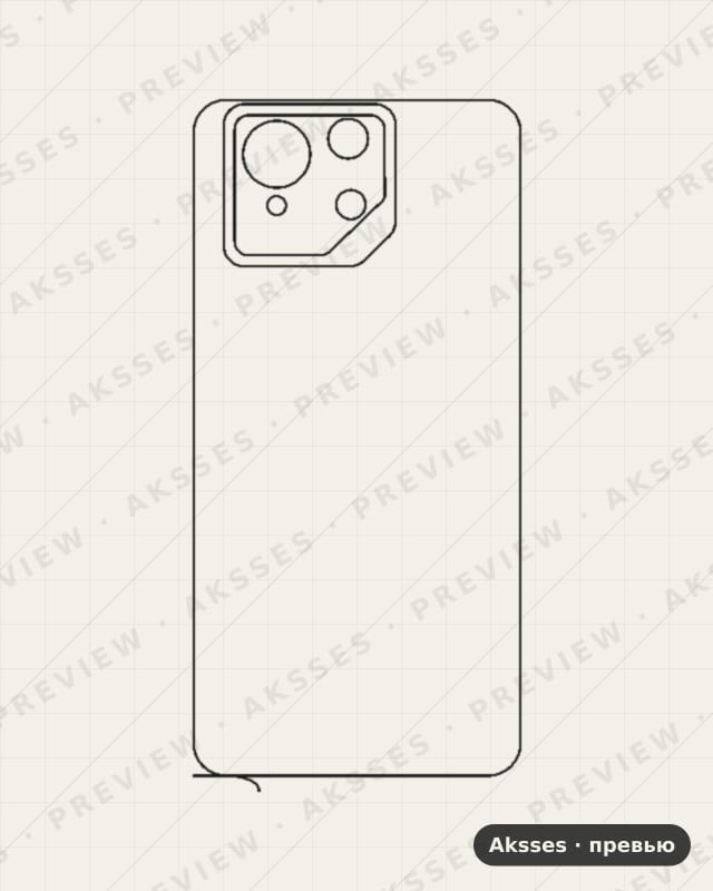 Лекало для Asus Rog Phone 9, Back