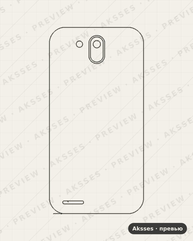 Лекало Advance?L5 для BLU Advance L5, Back Cover