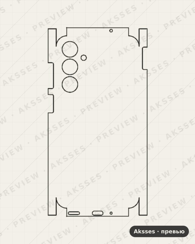 Лекало для Samsung Galaxy M35 5G, All Inclusive